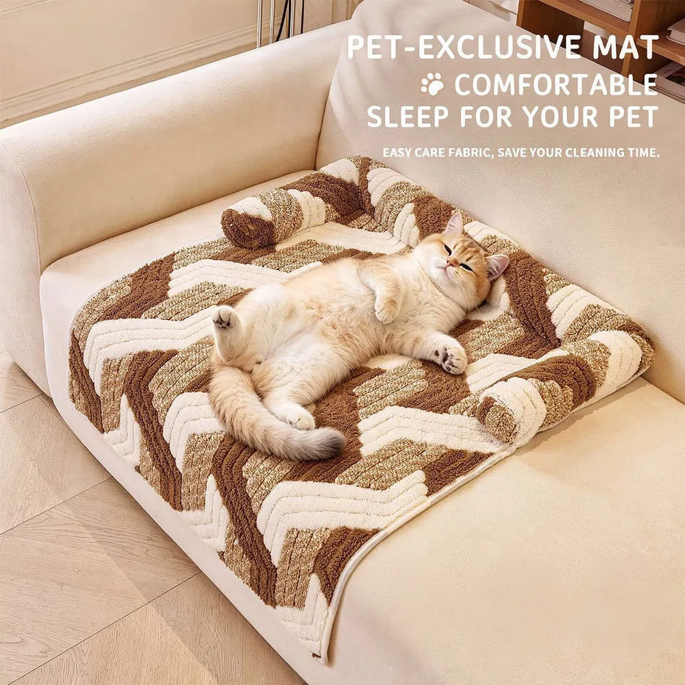 Thick Thick Plush Dog Sofa Cushion Washable Soft Cat Sleeping Pad Skin-friendly Bolster Side Cushion Pet Bed Mat Living Room Sofa - Aliexpress Deal