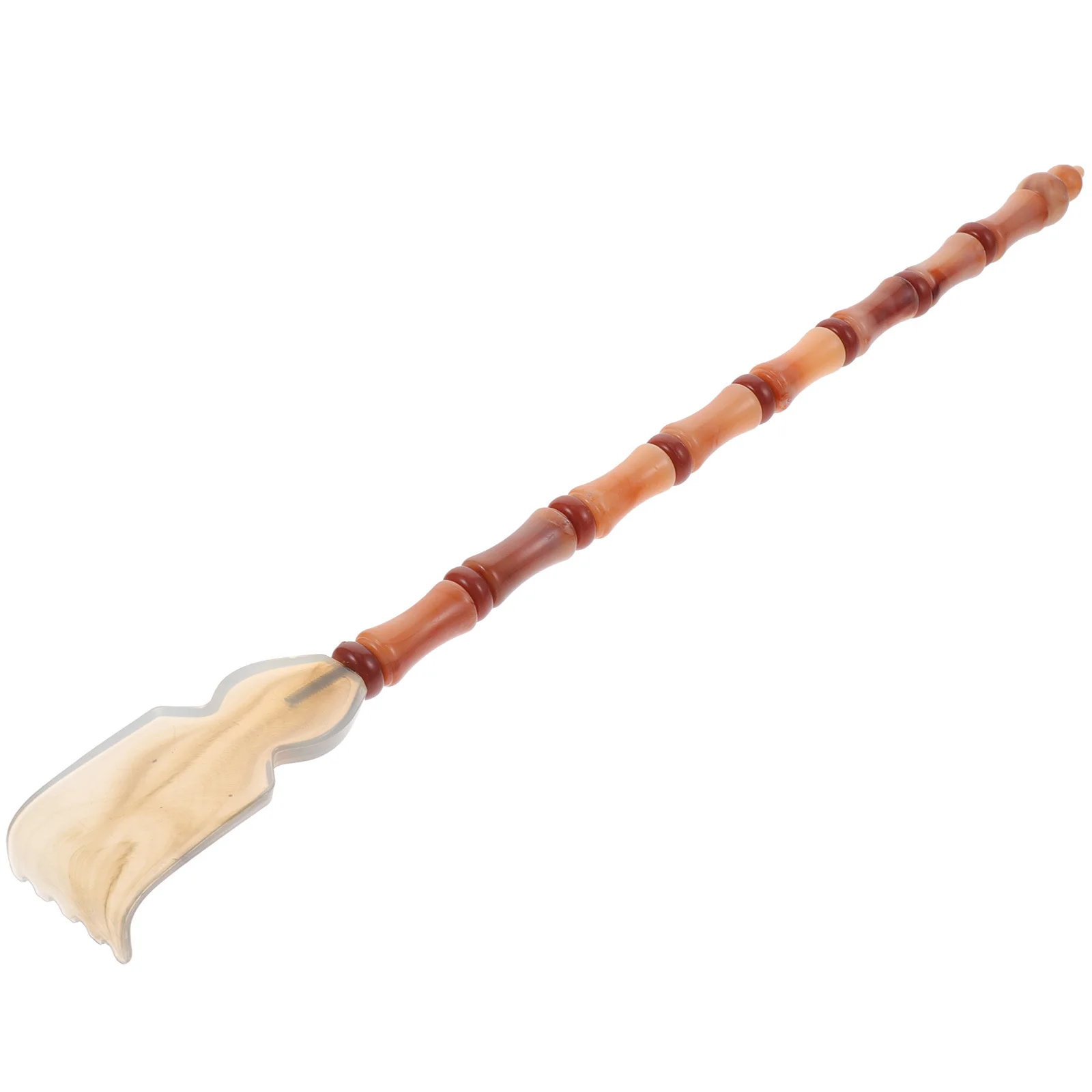 Ergonomiczny masażer do pleców z rogu wołu, gładkie narzędzie do drapania, łagodzące ból pleców i ramion, domowe narzędzie do masażu.