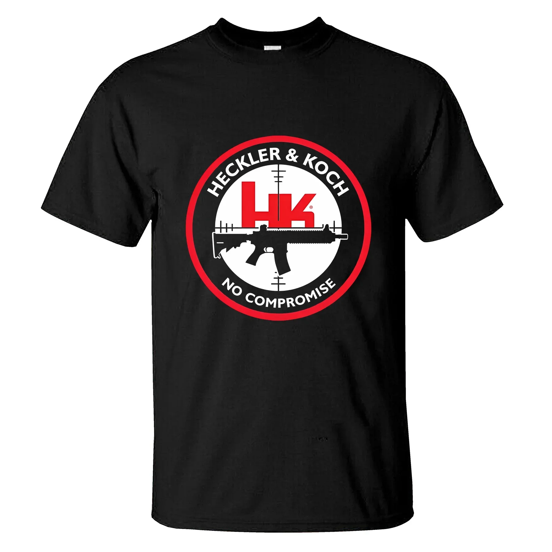 2023 Fashion Tees Men T Shirt Casual New Limited Heckler & Koch HK No Compromise Logo Oversized T-shirt Graphic Streetwear S-3XL