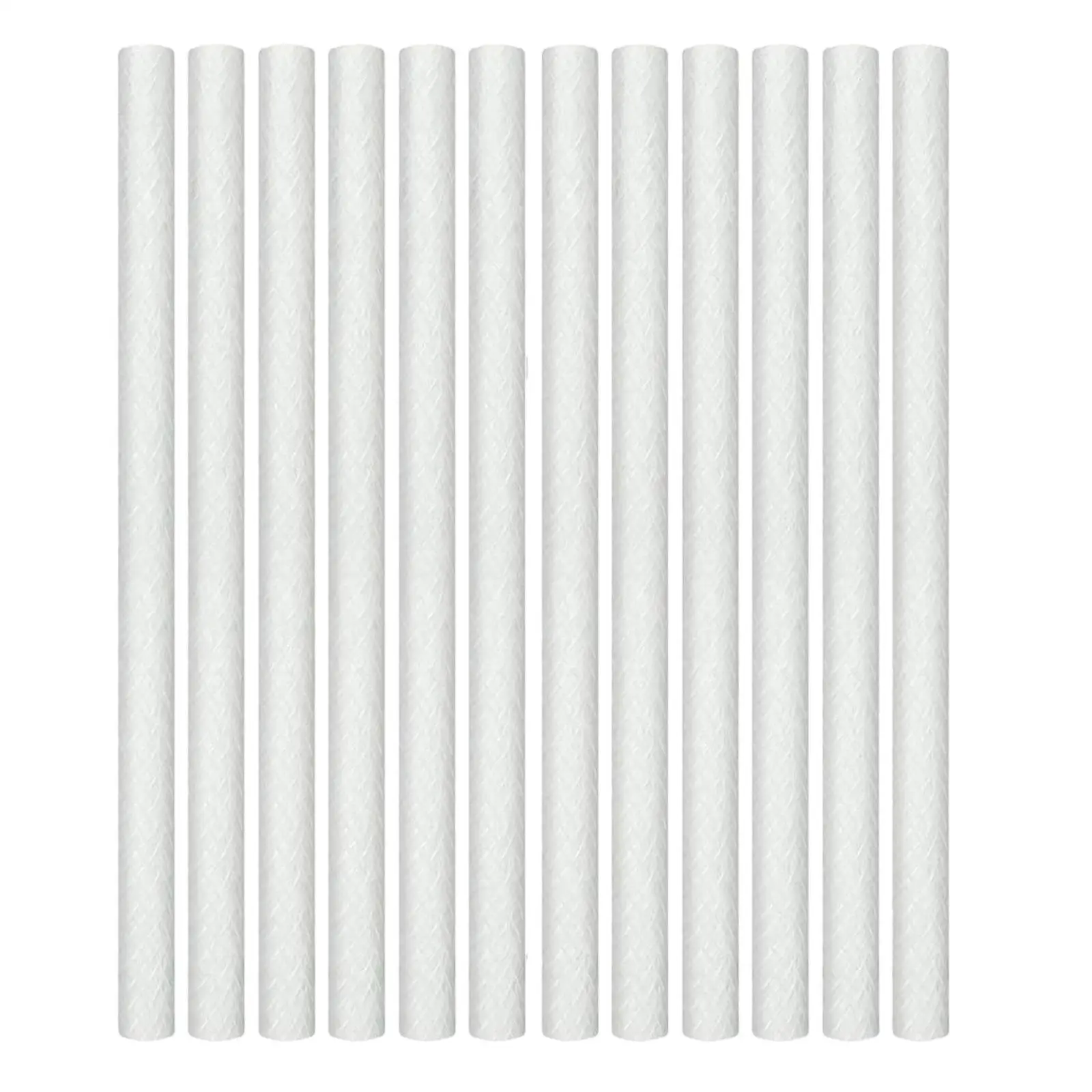 Oil Candle Lantern Wick Refill White Fiberglass Torch Replacement for Patio Garden Lamps and Wine Bottles