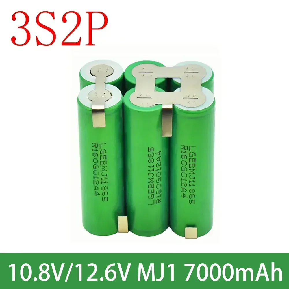 2024 2 s1p 1 s3p 3 s2p 4 s2p 5 s2p 8.4v 3.7V 10.8V 16.8V 18V MJ1 batteria 18650 3500 mAh batteria per batteria strumento cacciavite 18V