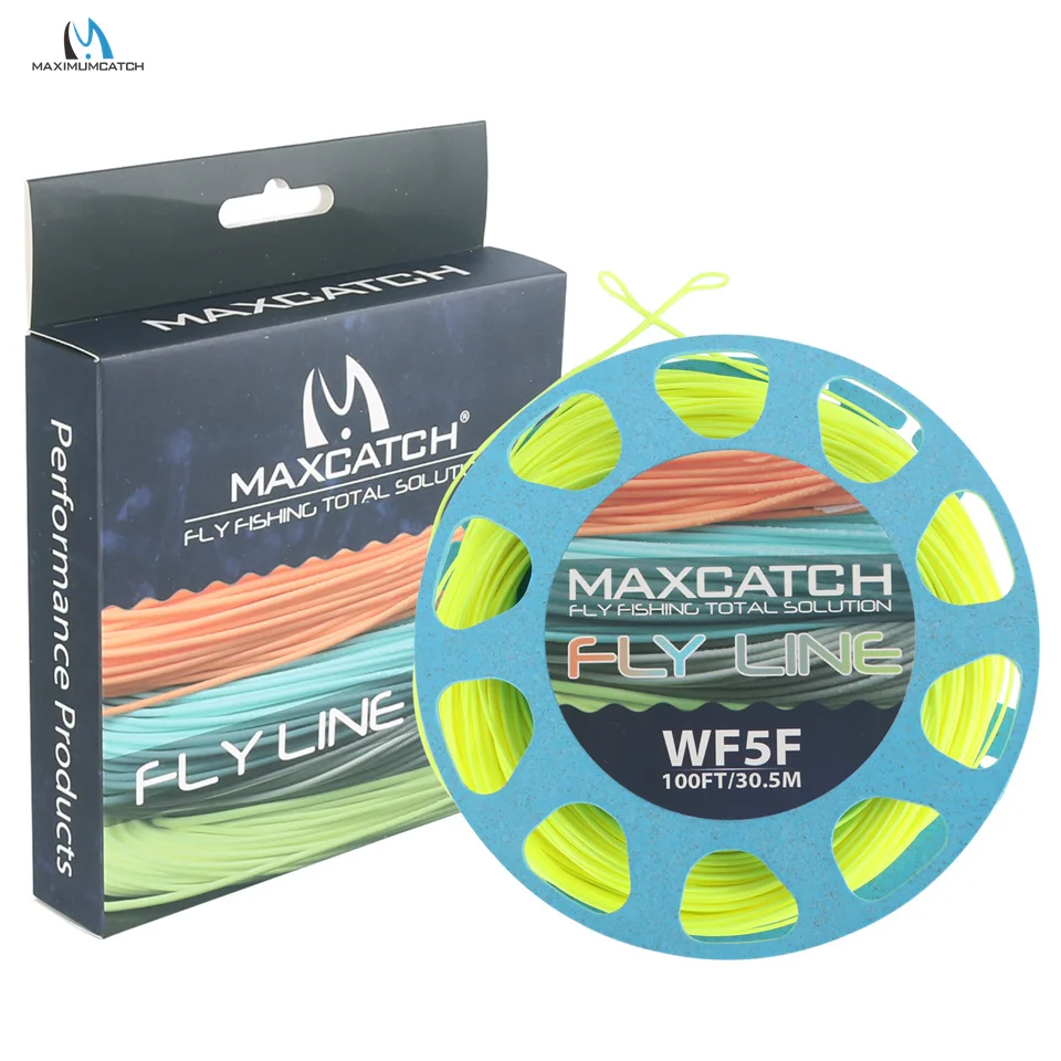 Maximumcatch 1-8wt Weight Forward Floating Fly Fishing Line 100FT Multi Color Fly Line