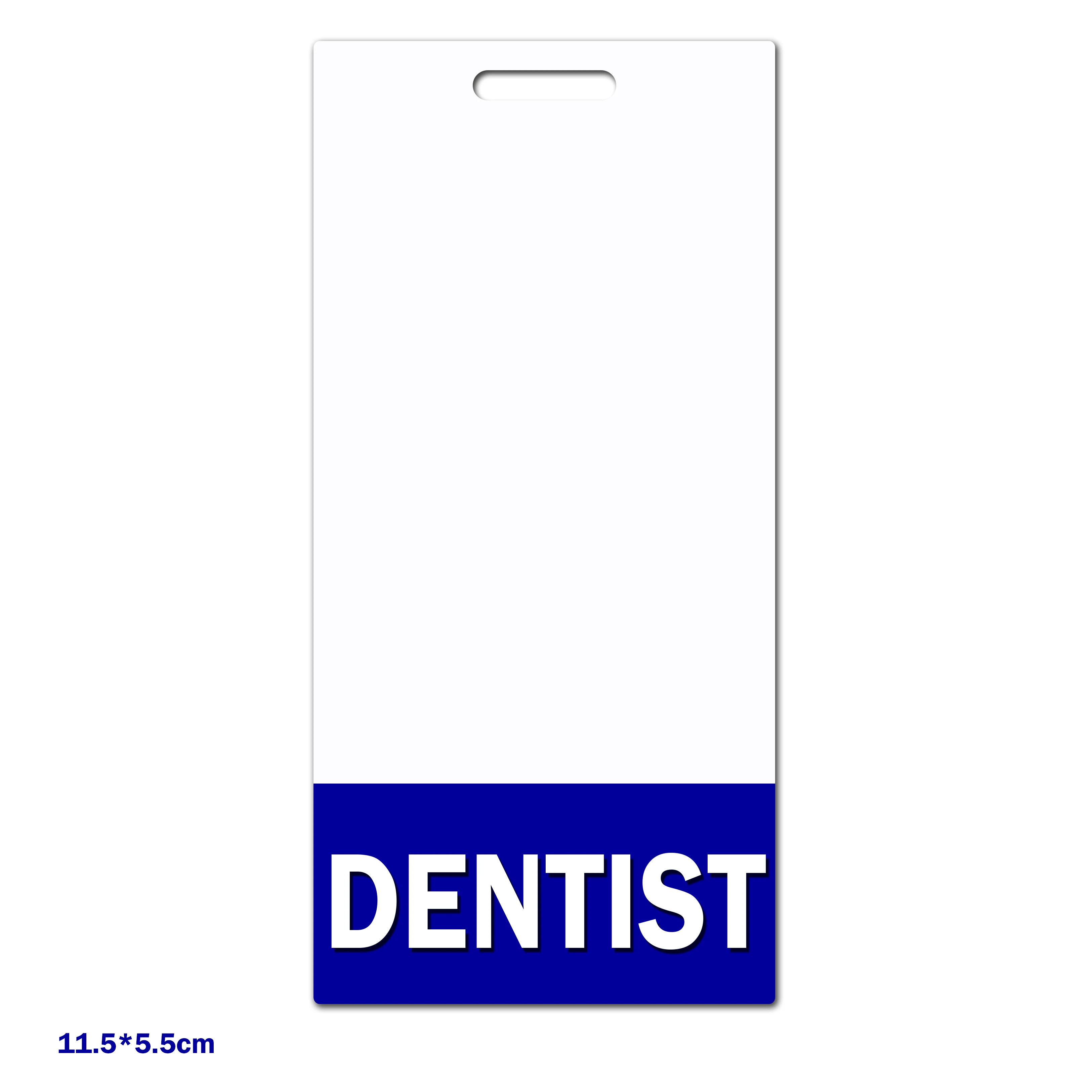 Mix Design Name Tag Holder MA RN RT TEACHER Vertical Badge Buddy For Hospital Office Workers