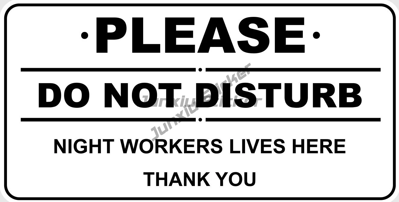

Warning Please Do Not Disturb Notice Sign Sticker for Front Door & Waterproof