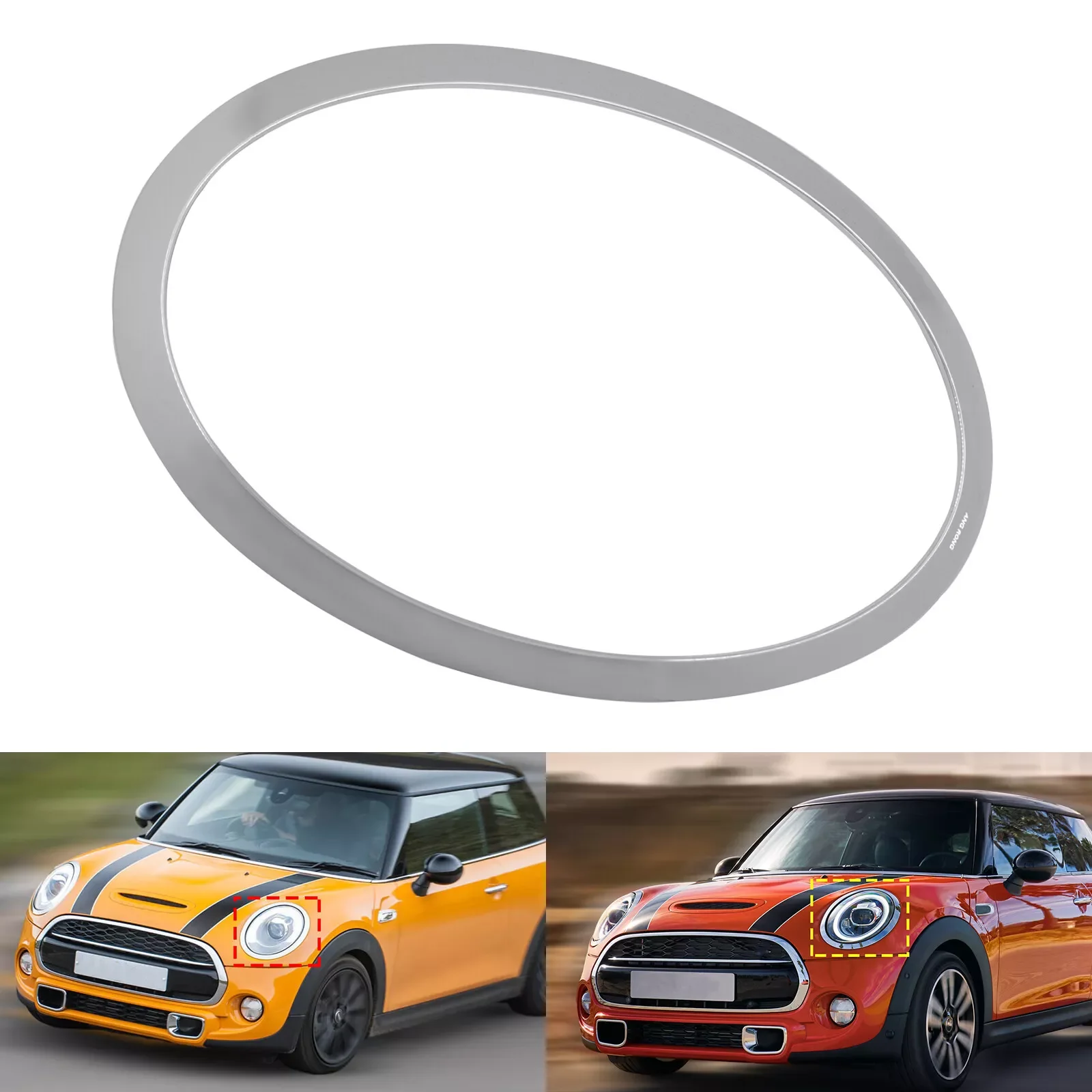 1pcs Car Headlight Trim Ring Left/Right Passenger Side For Mini Cooper F55 F56 F57 13-19 Headlamp Decorative Ring Car Accessory