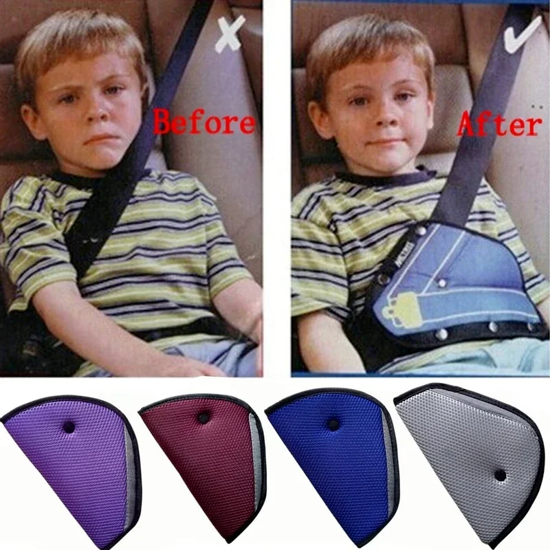 Ajustador de cinturón de seguridad de coche para niños, dispositivo de protección resistente, posicionador de carruajes, accesorios íntimos, Triángulo de seguridad para bebés, nuevo