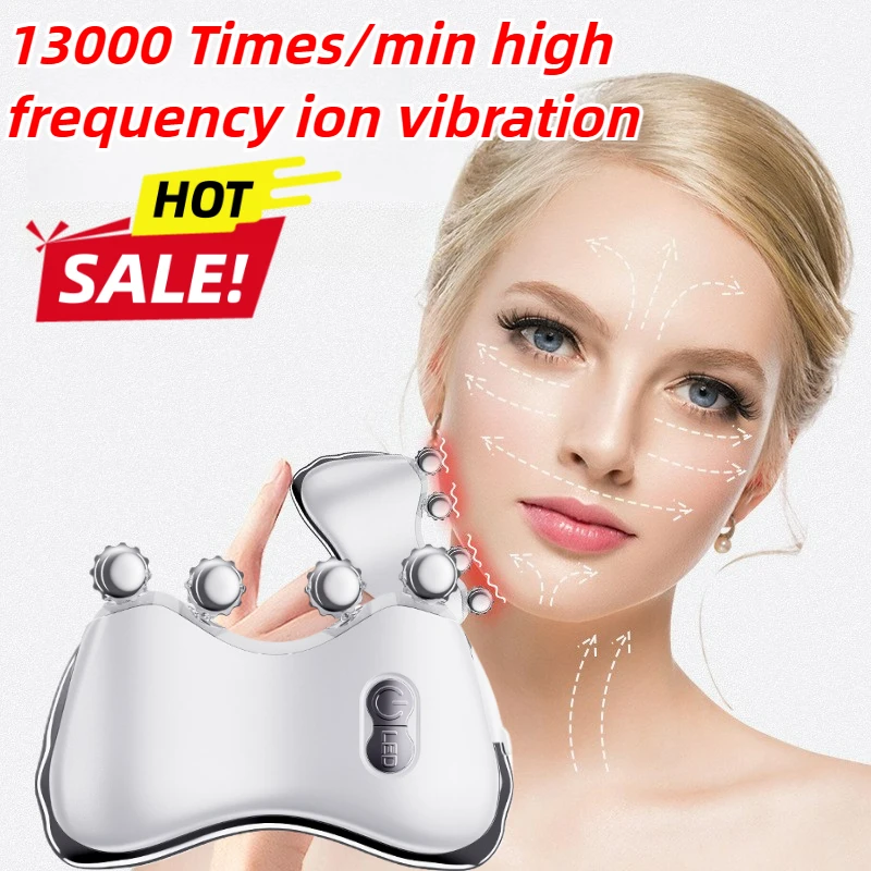 

Professional Handheld Microcurrent Face Massager Stainless Steel Anti Puffiness Tool for Eye Bag Removal Skin Tightening Lifting