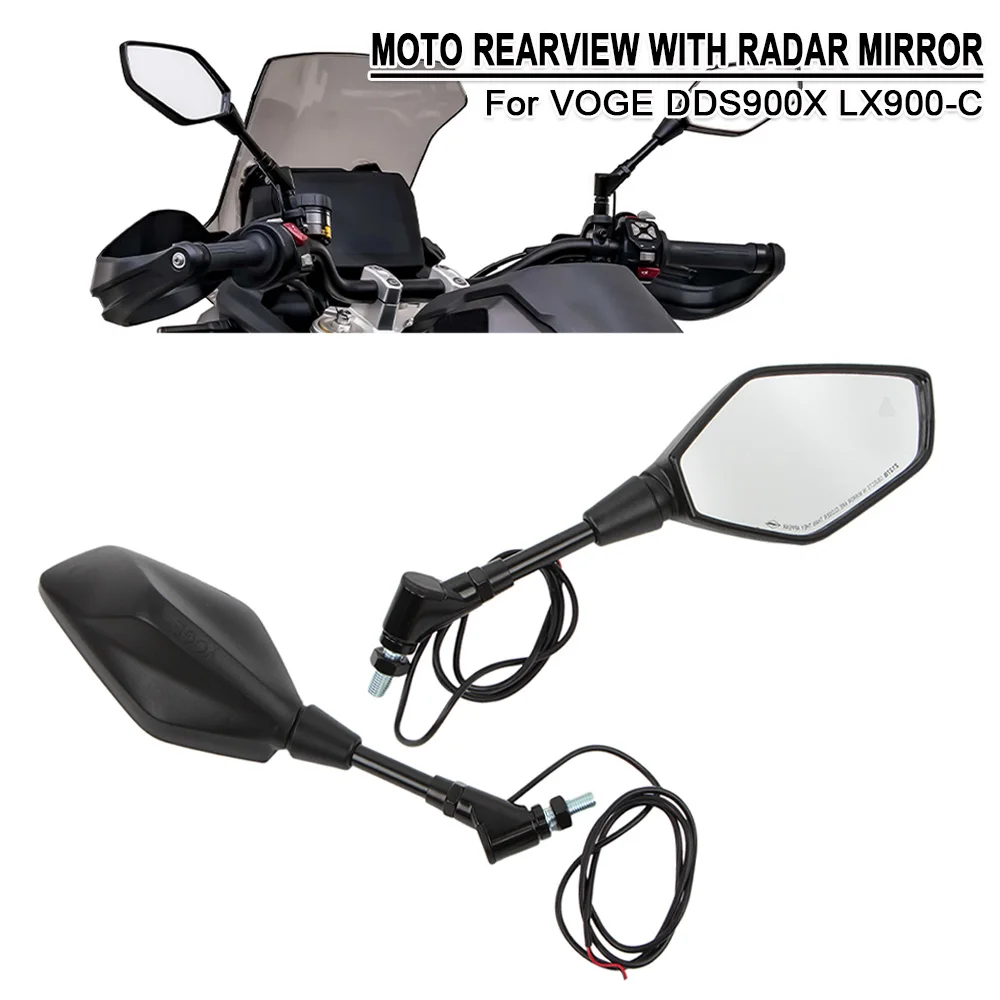 

For LONCIN For VOGE DS900X LX900-C Motorcycle Rearview With Radar Mirror Side Mirrors DSX900 Scooter Mirror Rear View Mirror