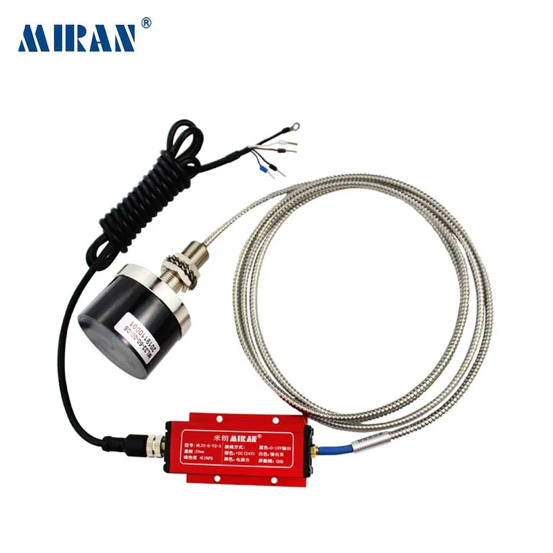 2026 Miran ML33 50mm High Resolution Large Stroke Non-contact Type Eddy Current Linear Displacement Sensor with Voltage Output
