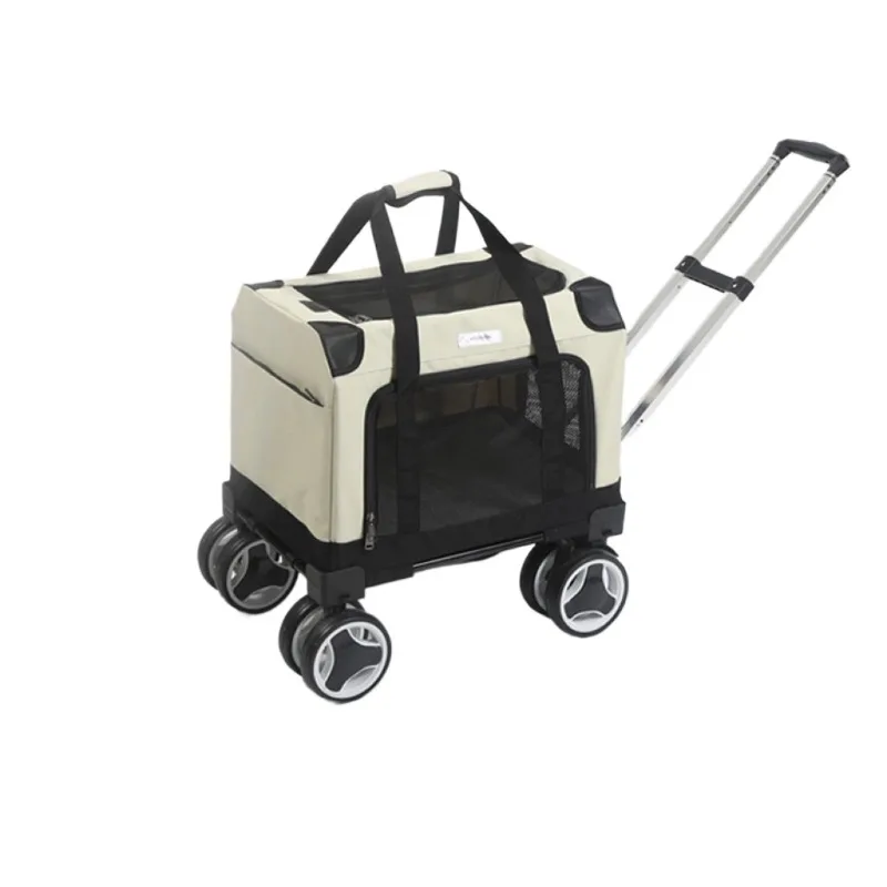 Pet tie rod bag foldable zipper large capacity cat bag new portable