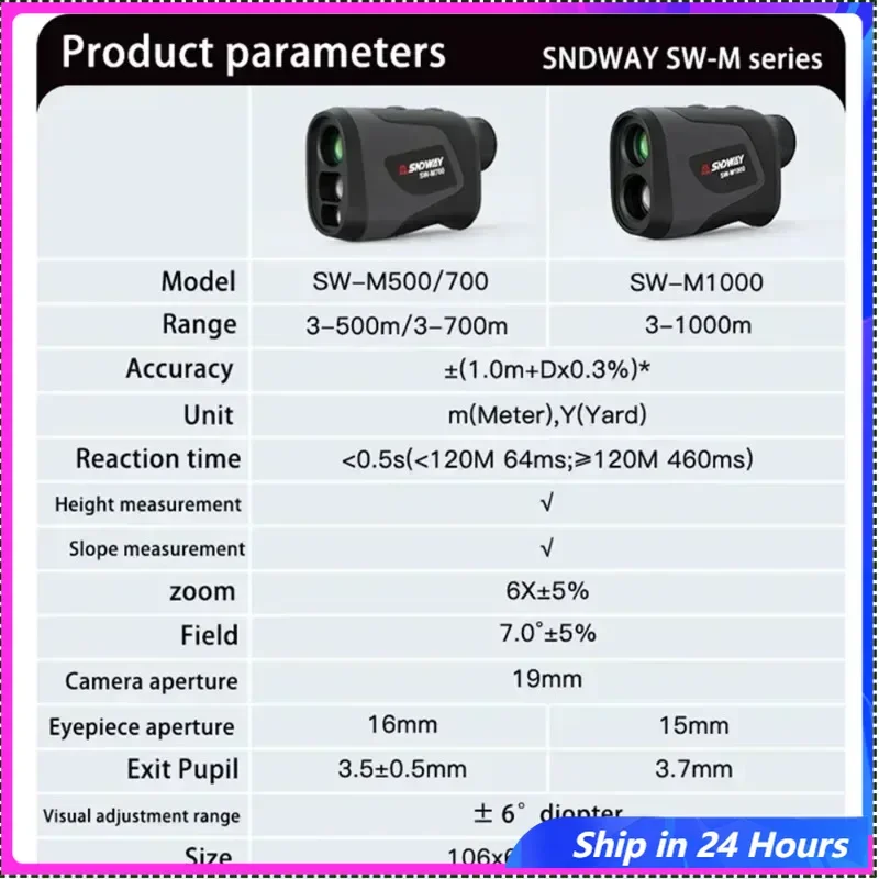 

SNDWAY дальномер для гольфа, лазерный дальномер, телеметр 500 м, 700 м, 1000 м, дальномер, телеметр для гольфа, камера, уличный телескоп