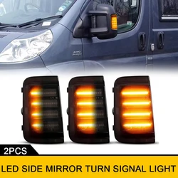 LED Dynamic Amber Side Mirror Turn Signal Lights for Fiat Ducato Citroen Jumper Relay Peugeot Boxer RAM Promaster Car Styling