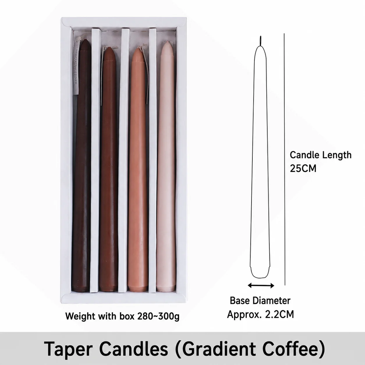 Paraffin Wax Candles Cylindrical Long Taper Candles Decorative Candles Paraffin Wax For Taper Candle Holders Wedding Dinner