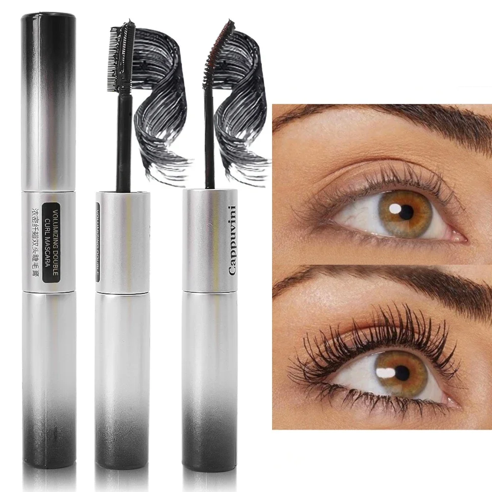 InjFiber-Mascara 8D pour cils, waterproof, longue durée, extension, allongement, bouclage, noir, maquillage, cosmétique