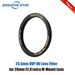 Brightin Star 25.5mm UV UVP Protection Lens Filter-Specialized for 28mm F2.8 Leica M-Mount Lens