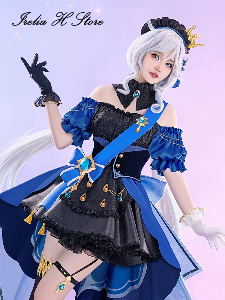 Irelia H Genshin Impact Furina Cosplay Costume Anime Furina lolita Maid Dress Halloween Costumes Female