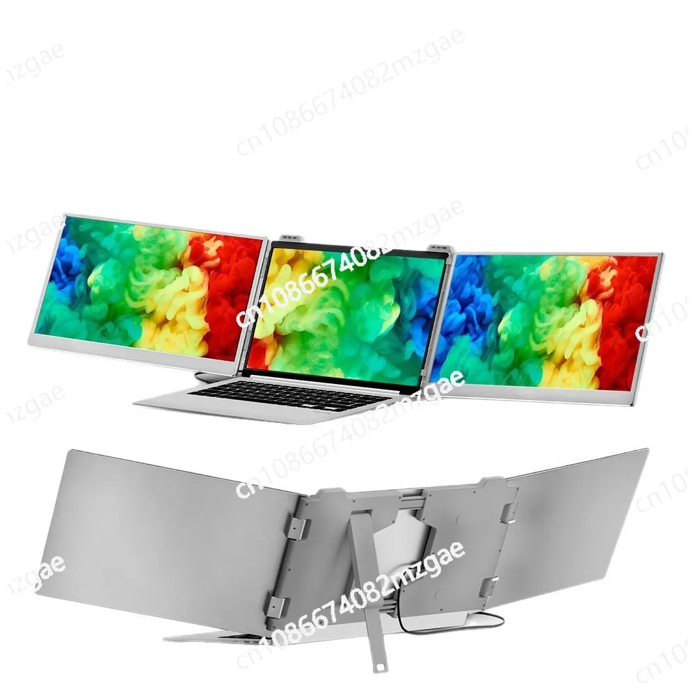

Портативный складной монитор для ноутбука с расширенным цветовым охватом и высоким разрешением, двойной экран для торговых и дизайнерских офисов