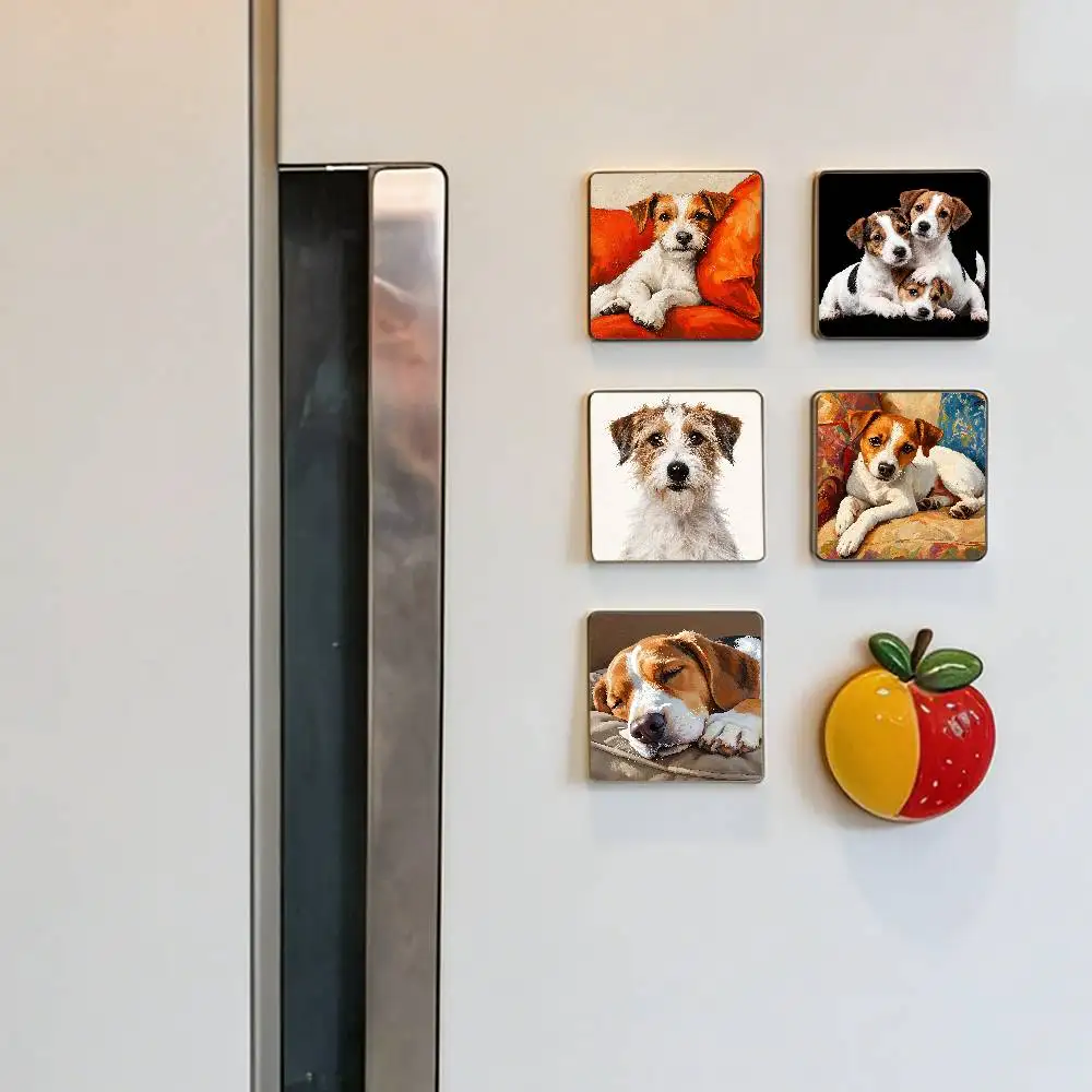Cute Jack Russell Terrier Refrigerator Magnets For Dishwasher/ Refrigerator/ Freezer, Whimsical Kitchen Decor