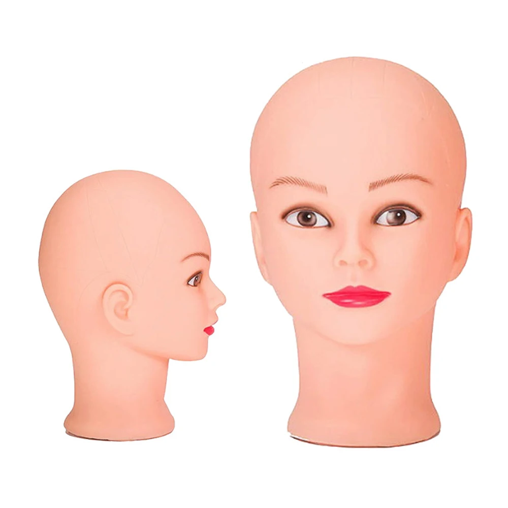 Light Weight Mannequin Head Wig Display Stand Stable Foam Head Model for Jewelry Headwear Hat Display