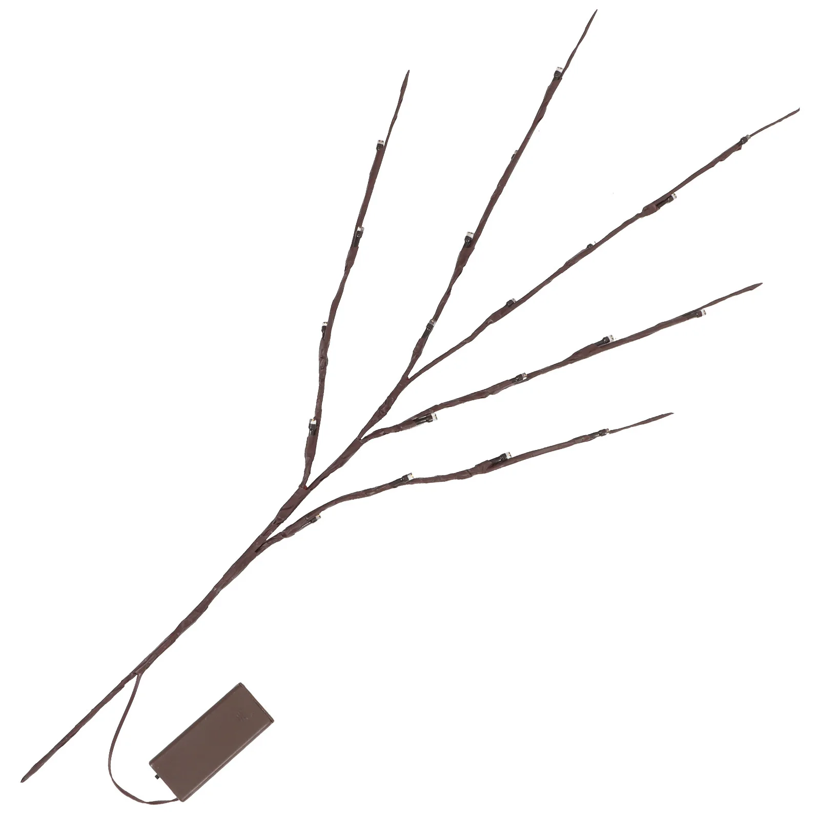 محاكاة فرع شجرة ضوء الليل 20 مصباح أبيض دافئ أضواء الزخرفية للمنزل حفلة عيد الميلاد الاسترخاء أجواء دافئة #6