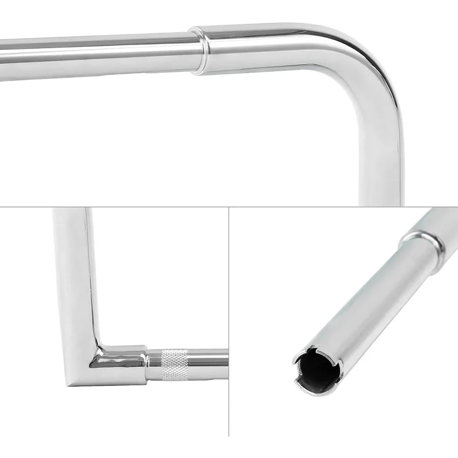 10 ارتفاع السحب المقود القرد شماعات بار ل هارلي سبورتستر XL883 XL1200 مخصص FLST FXST دراجة نارية ركوب تعزيز مع Agg