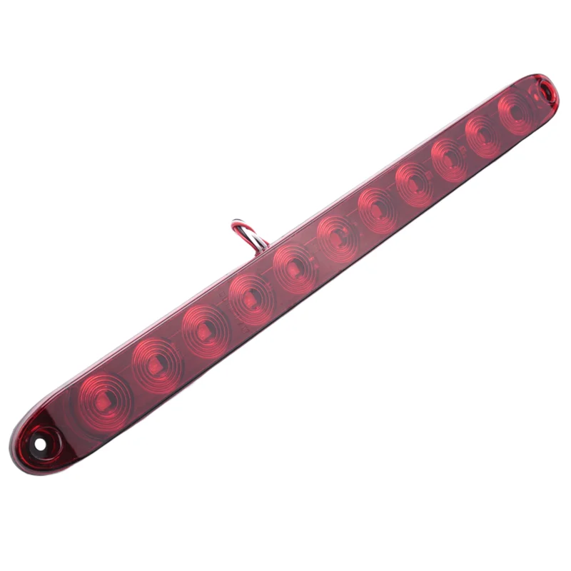 

A95E-6Pcs Red 15 Inch 11 Led Trailer Light Bar Sealed Stop Turn Tail Park Third 3Rd Brake Light Truck Trailer Marker Id Bar