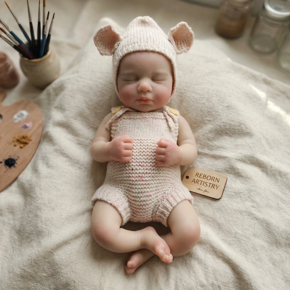 

Aizwa1 13 Inch Bebe de Silicone Girl Loulou Silicone Newborn Baby Girl Handmade Soft Touch Baby Doll