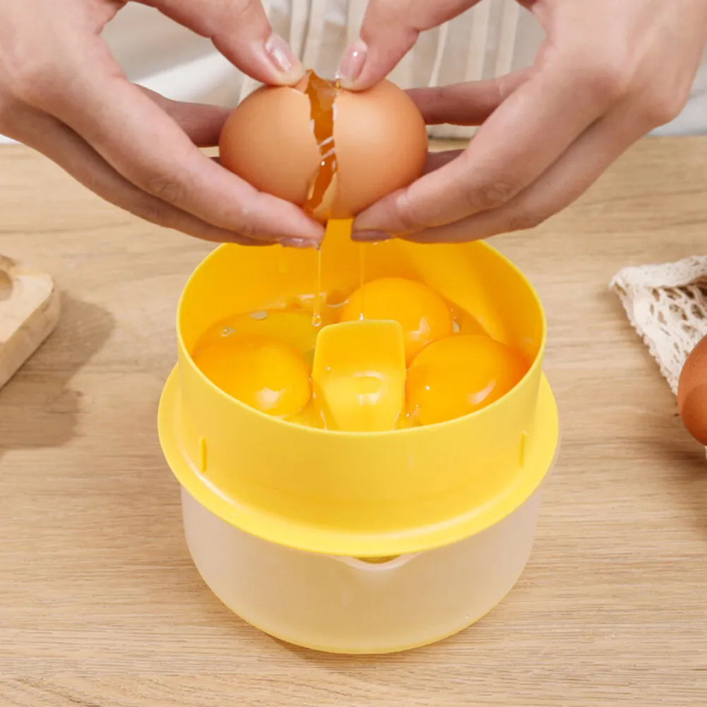 

Household Egg Yolk Egg White Separator Food-Grade Plastic Egg White Filter Large-Capacity Portable Egg White Filter Kitchen Tool