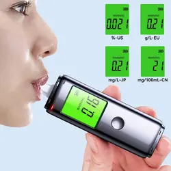 ZW Breathalyzer Rechargeable | Professional-Grade Accuracy | Portable Breath Alcohol Tester for Personal & Professional Use Pro