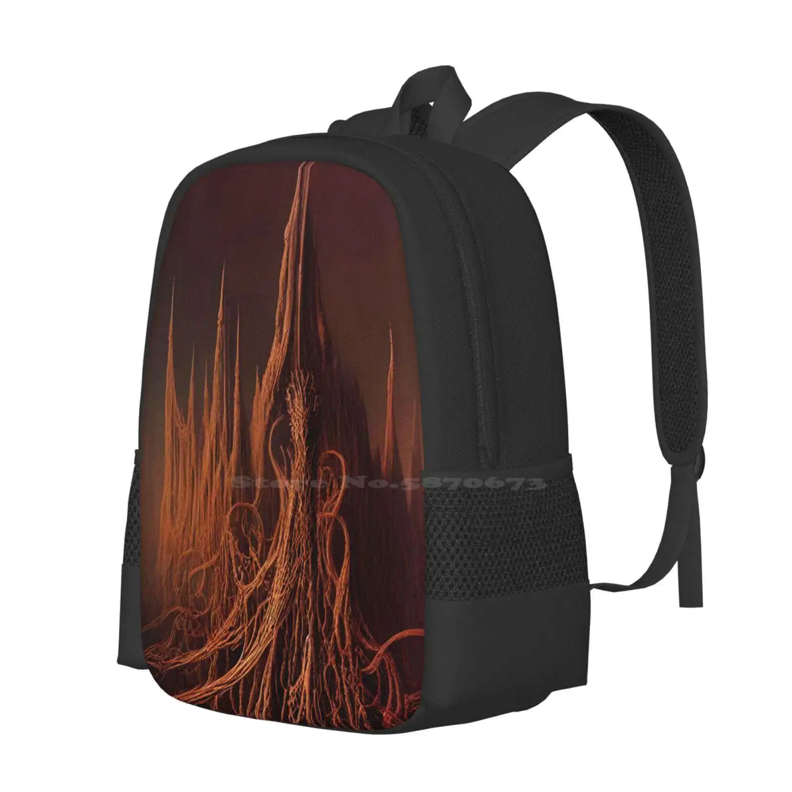 The Cathedral Of Clotted Blood Hot Sale Backpack Fashion Bags Cathedral Artificial Intelligence Copper Wired Horror Fantasy