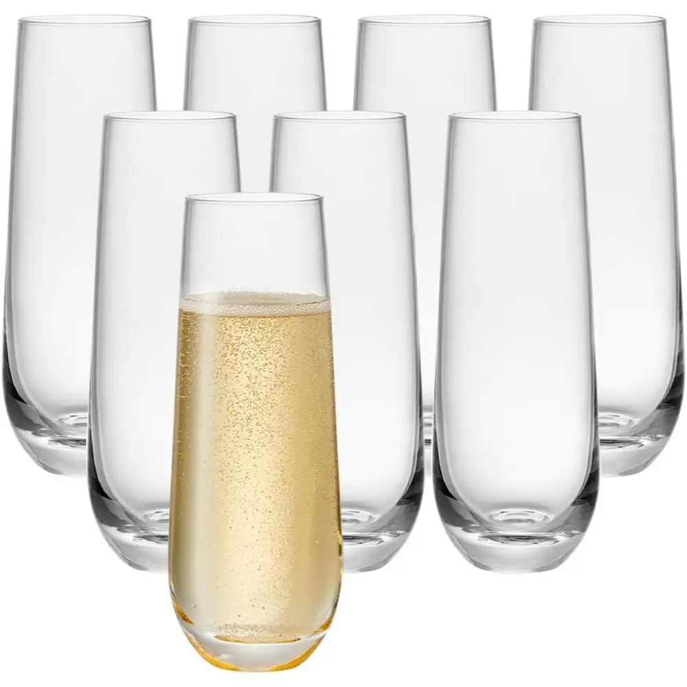 

Набор из 8 бокалов для шампанского, хрустальные стаканы, набор для коктейлей — отлично подходит для вечеринок, свадеб и любых мероприятий
