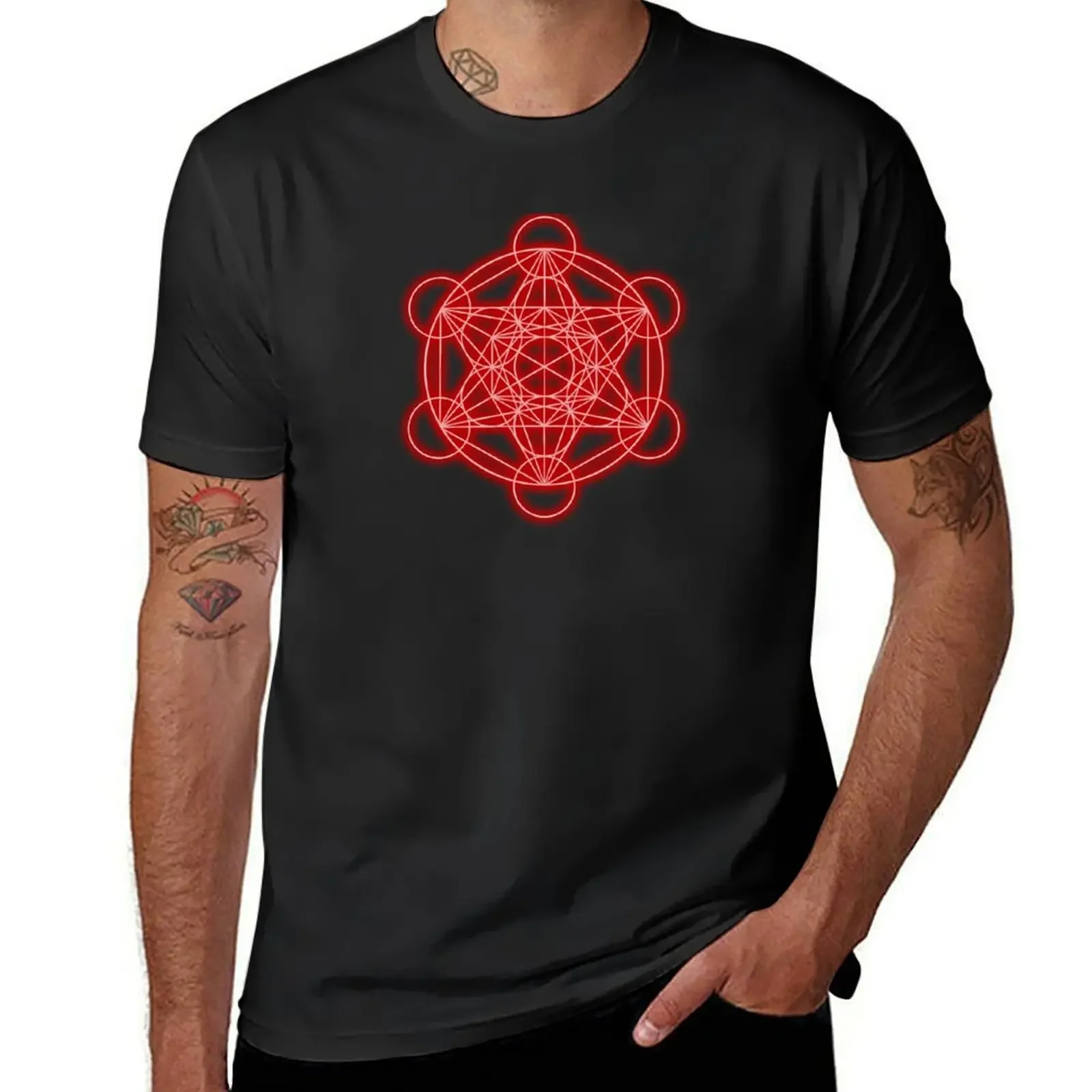 Metatron Cube T-Shirt plus sizes new edition anime stuff tee shirts for men