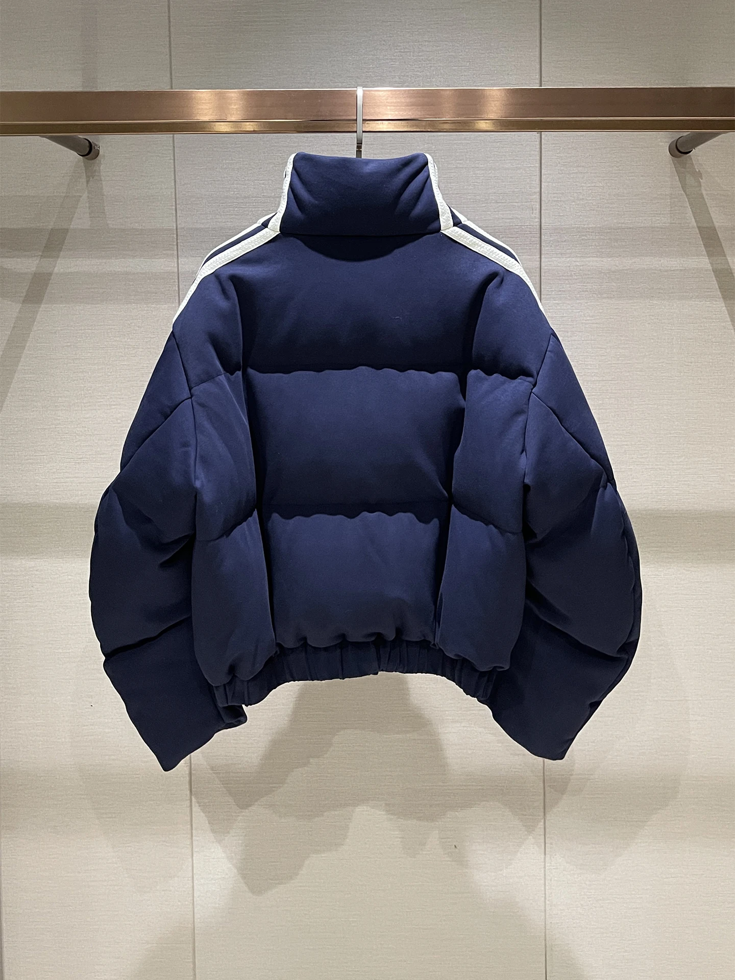 Leggero casual lungo Sve collo alto da donna in piuma Jaet Knot Autunno Inverno New Sle Blue Lady Commute Sle