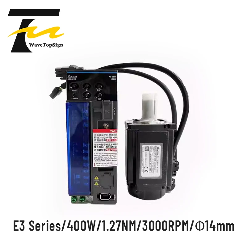 Delta E3 Series 400w Servo Driver ASD-E3-0421-L Servo Motor ECM-E3M-C20604RSE ECM-E3M-C20604SSE with 3M Cable