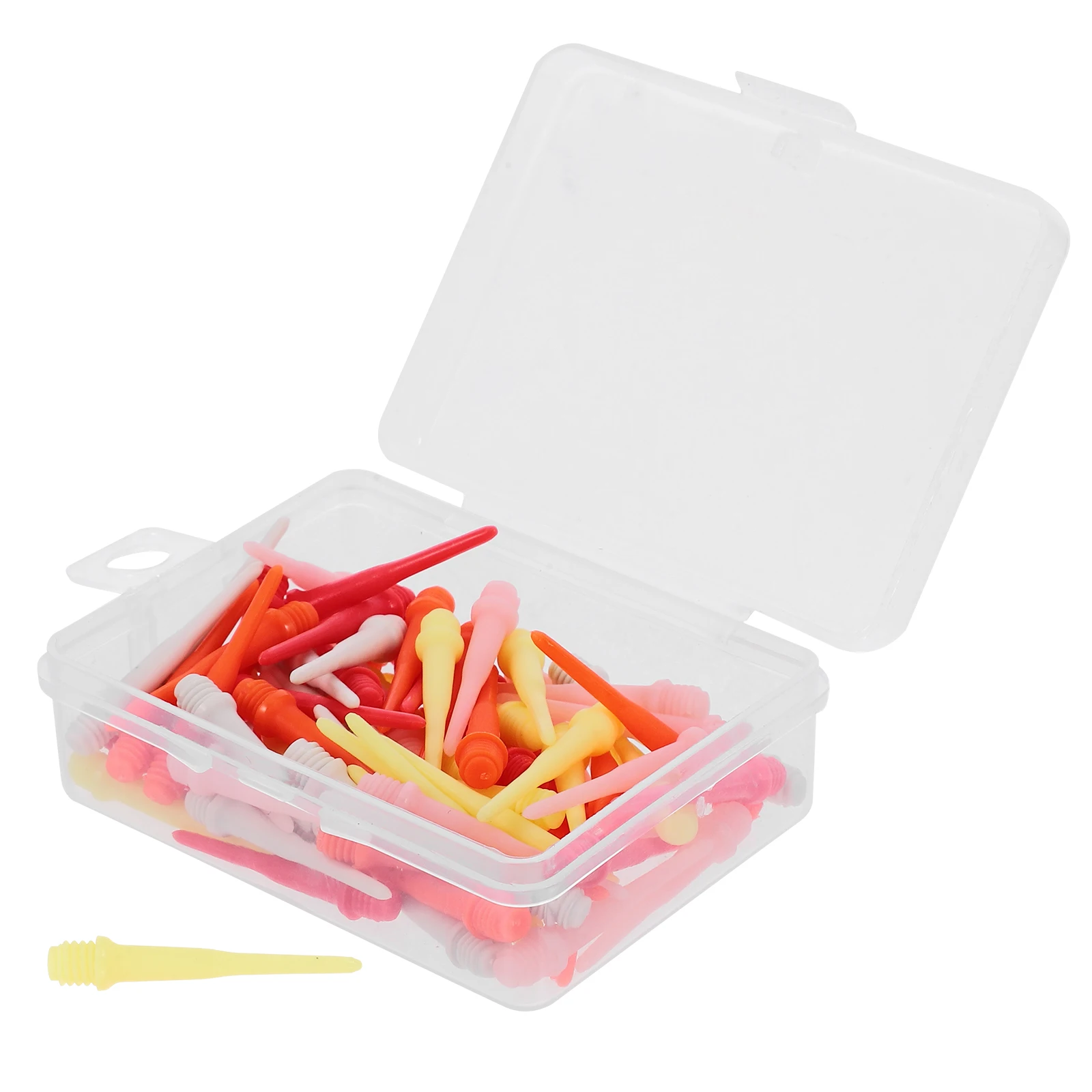 

80Pcs Electronic Shafts Plastic Screw Thread Durable Anti Slip Mixed Color Dart Accessories Shafts