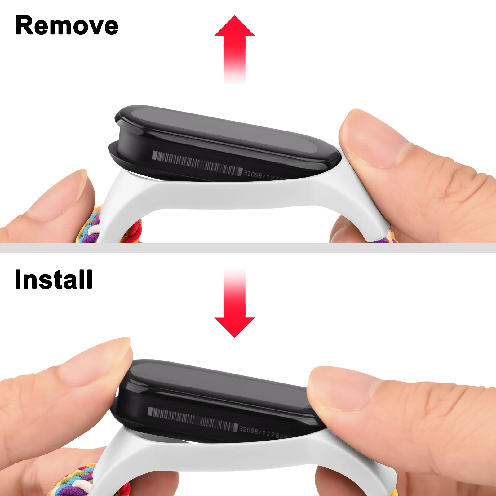 Fascia intrecciata in nylon per Xiaomi Mi band 7 6 5 4 3 cinturino elastico regolabile per cinturino Amazfit Band 5