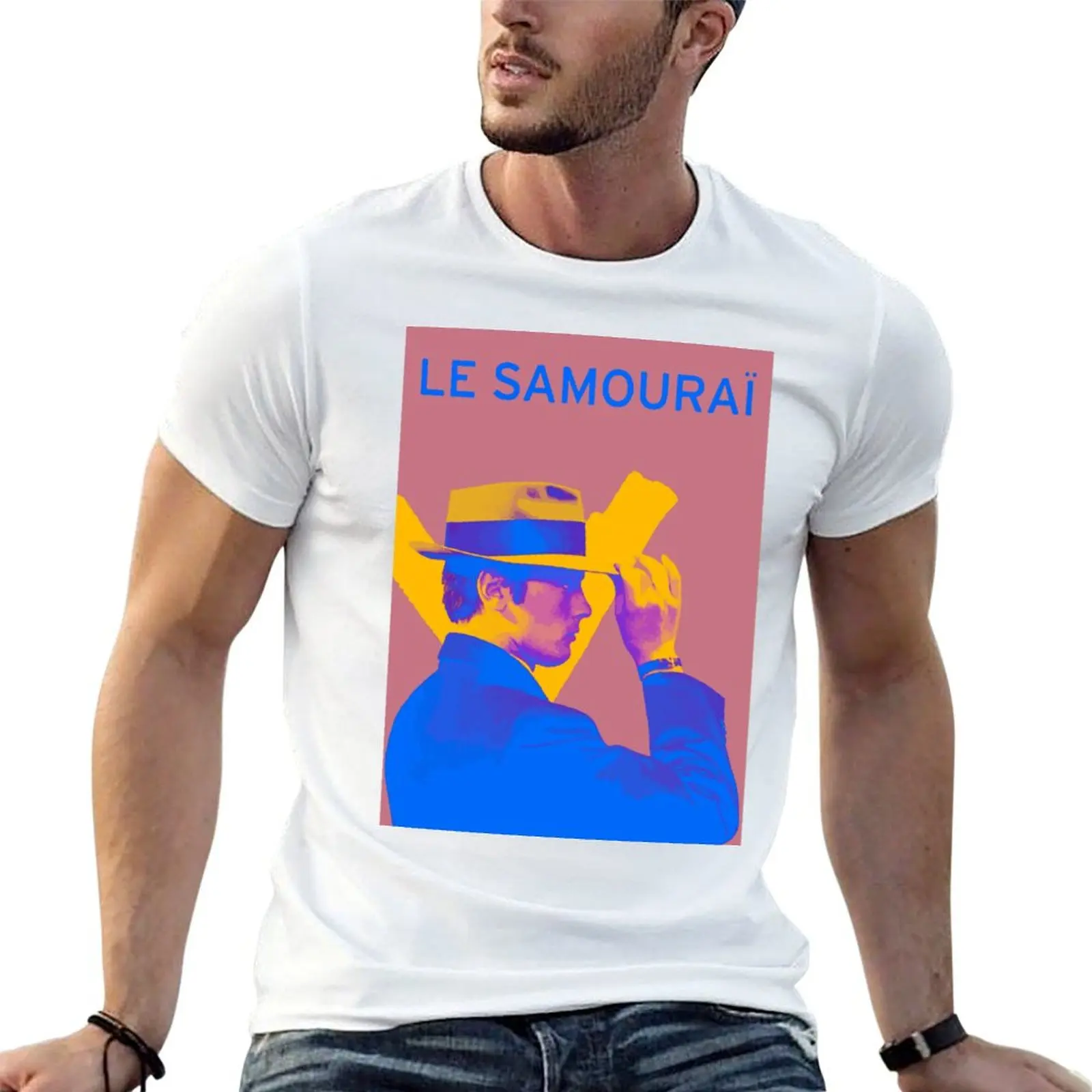 Camiseta Le Samourai 2, camisetas engraçadas para homens, pacote de camisetas de algodão para homens, camiseta gráfica vintage