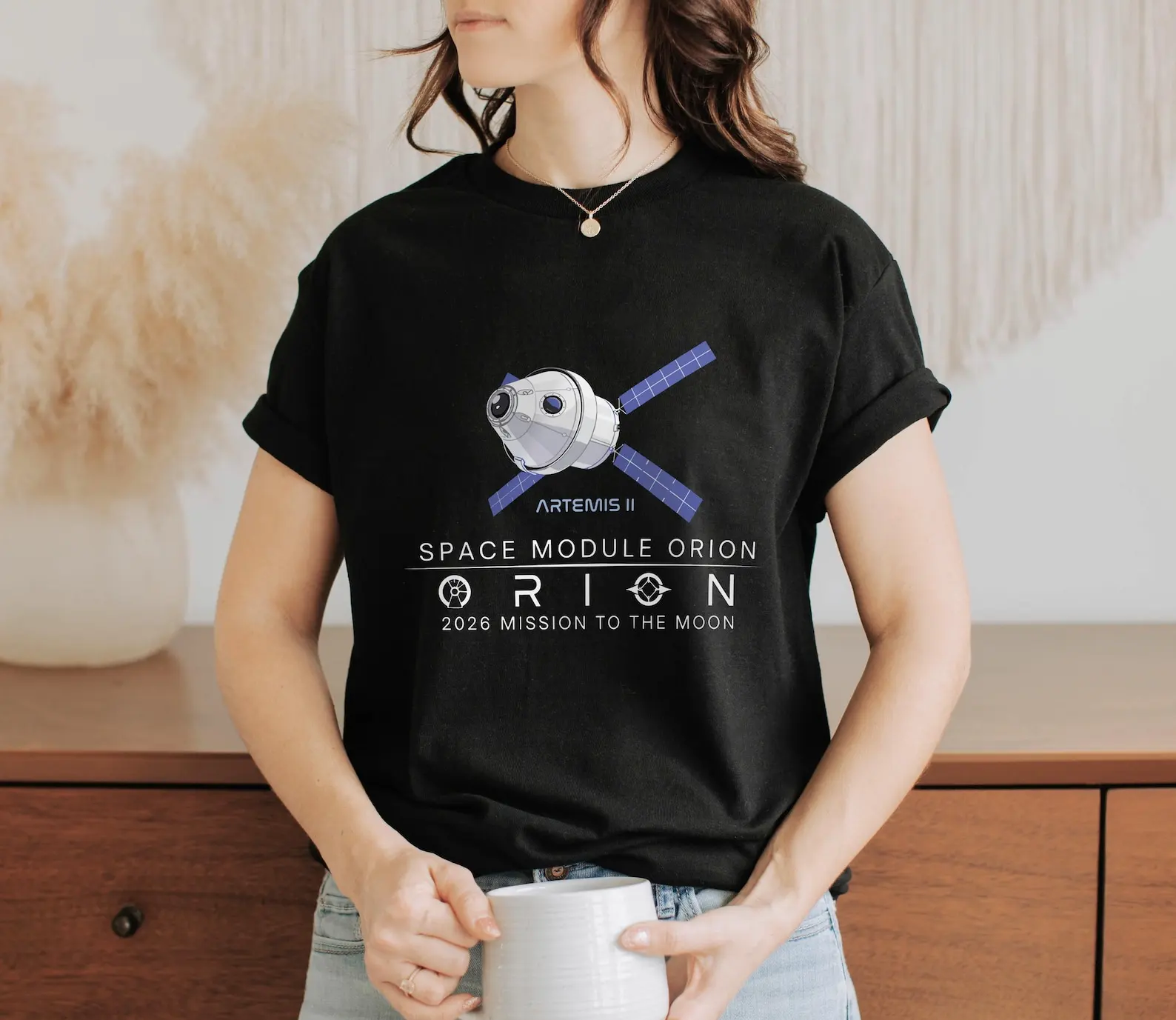Artemis II Orion Space Shirt, Moon Mission 2026 Tee, Space Capsule Graphic T-Shirt, Astronaut Gift, Unisex Tshirt
