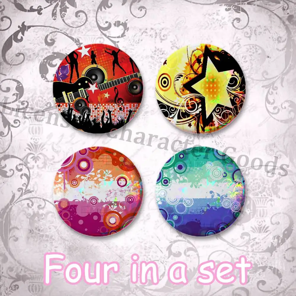 Frutiger Metro 58mm Classic Tin Badge 2.25 Inch Holo Baji Kawaii Round Button Pin for Collectible
