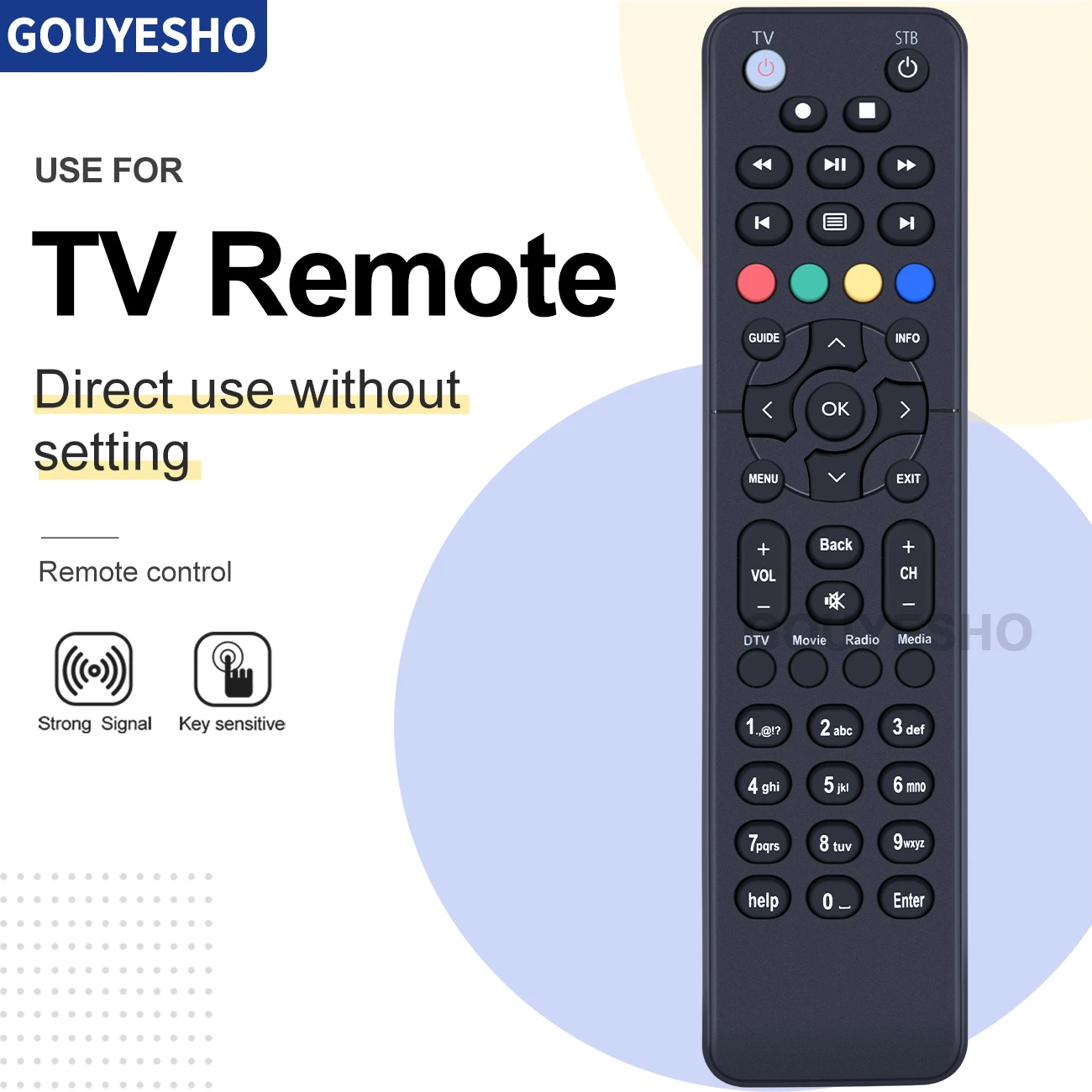 

New Remote Control suitbale for albis ZAP RC3254517/01B RC325452702B technologies TV