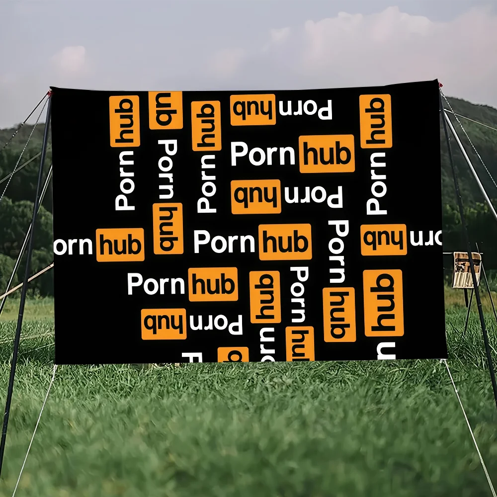 بارد P-Pornhub-ES شعار العلم للتخييم في الهواء الطلق بار نزهة حزب ديكور المنزل الحلي راية