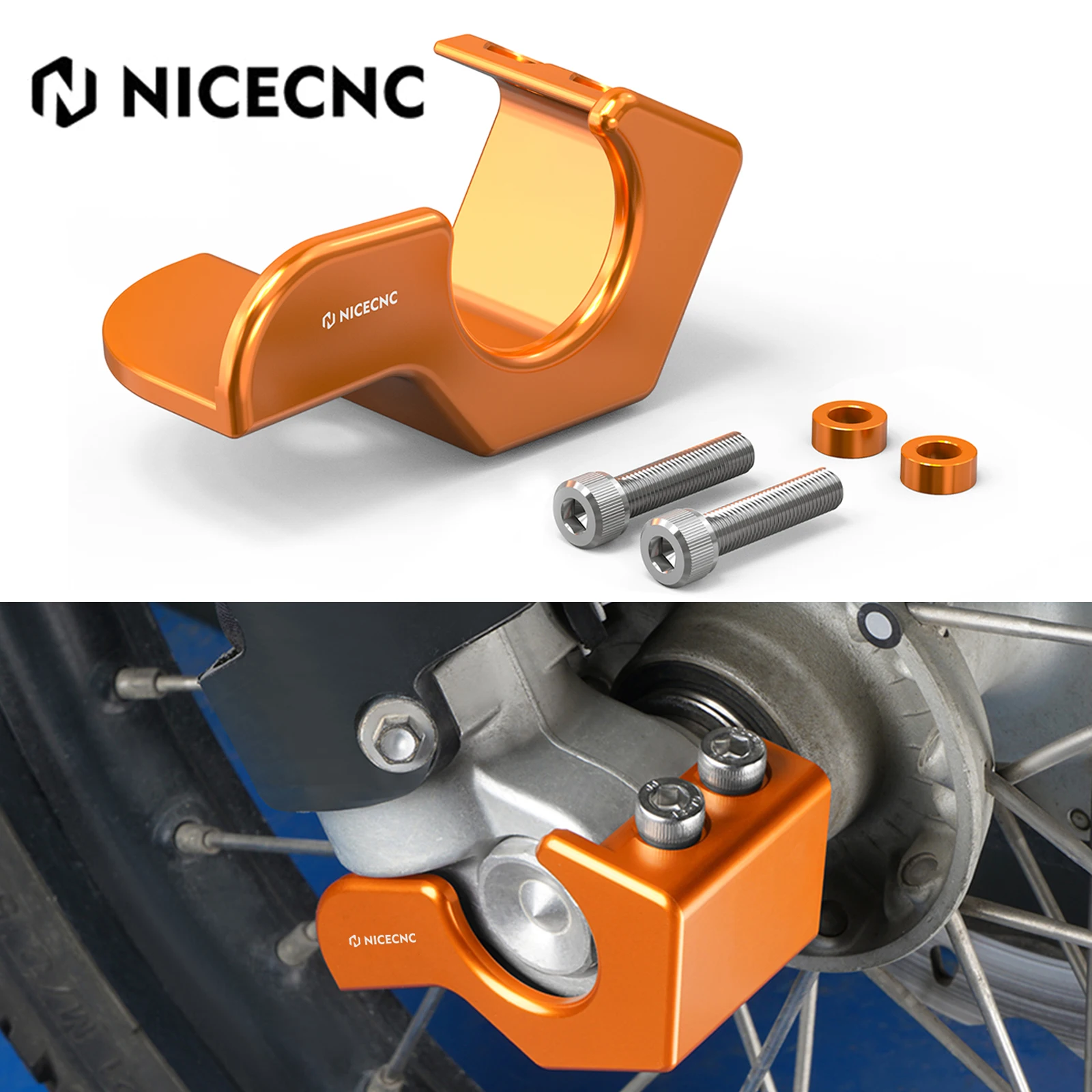 For KTM 690 Enduro R 2014-2018 Lower Fork Leg Shoe Guard Protector Lower Right Fork Leg Guard 690 Enduro R 2014 2015 2016 2017
