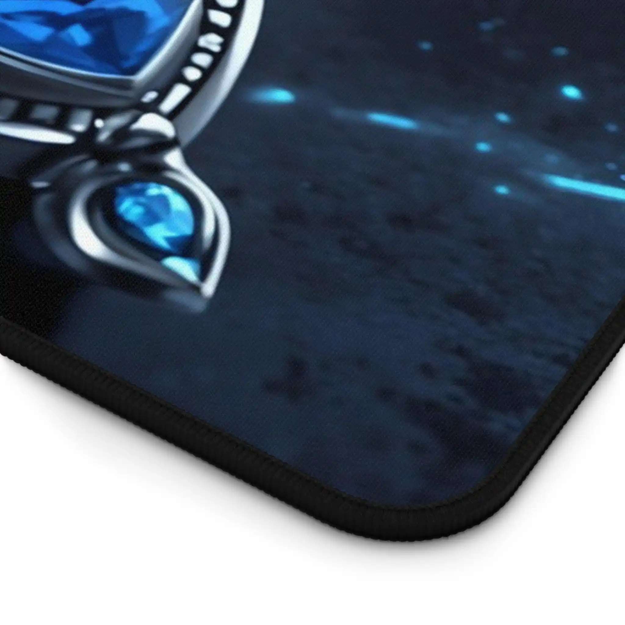 Elegant Universe Gemstone Theme Decorative Table Mat, Gem Gamer Desktop Decoration Lovers Gift, Non-Slip Waterproof Mouse Pad