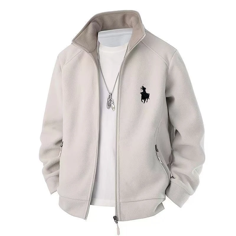 2026 Herbst/Winter Neue Hochwertige Polar-Lammfelljacke für Herren, Business- und Freizeitjacke, winddicht und warm. – Detail 10