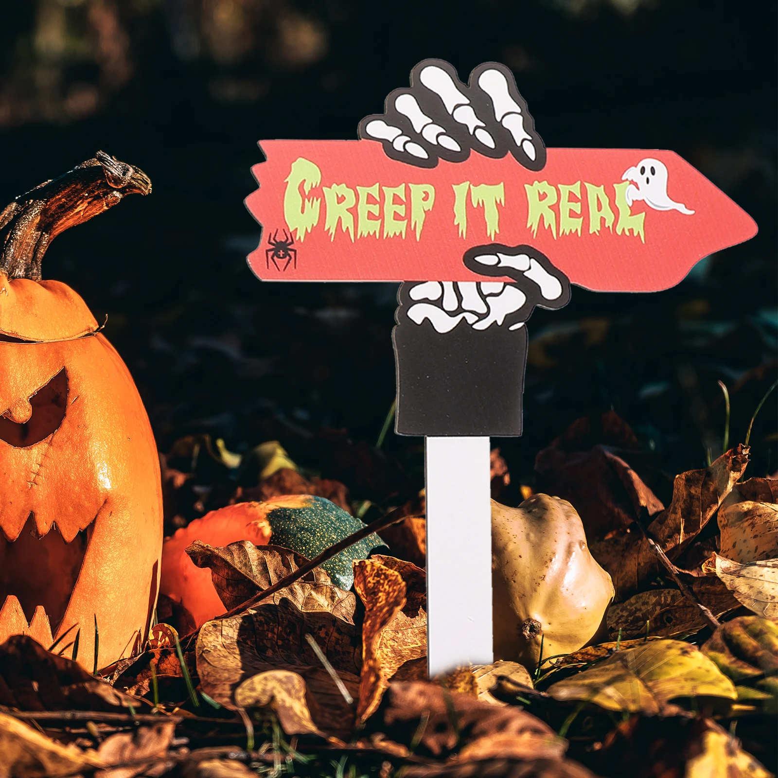 

3pcs Yard Decoration Wooden Halloween Lawn Signs Signs 5+3+2 Numbers Garden Lawn Stake PropsHaunted House Decorations