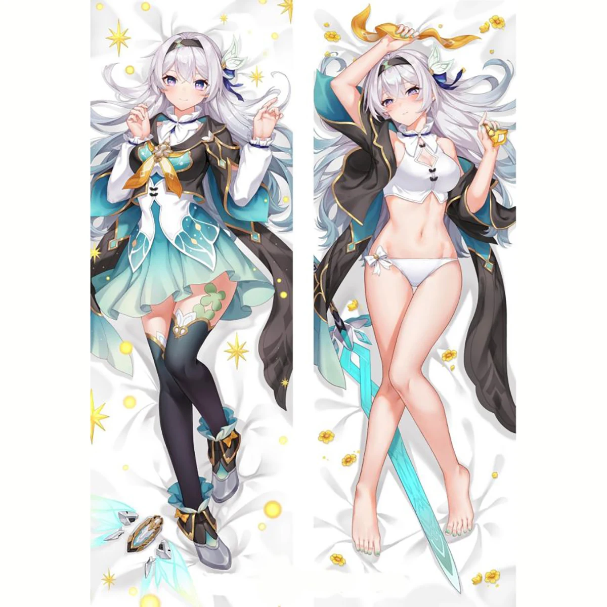 Honkai: Star Rail Firefly Anime Otaku Kissen Cosplay Doppelseitige Dakimakura Scharnier Körper Kissen Fall Abdeckung Kissen Bettwäsche