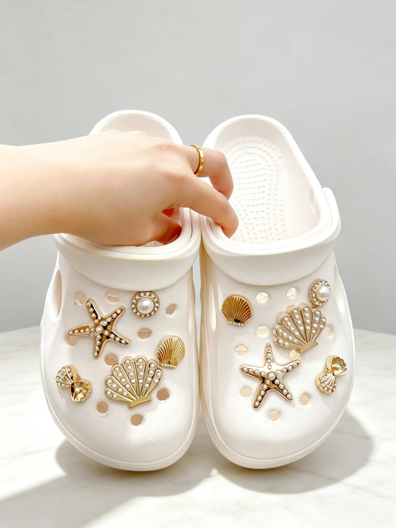 10-piece shoe decoration DIY casual shoe decoration - An interesting and versatile way to personalize your footwear