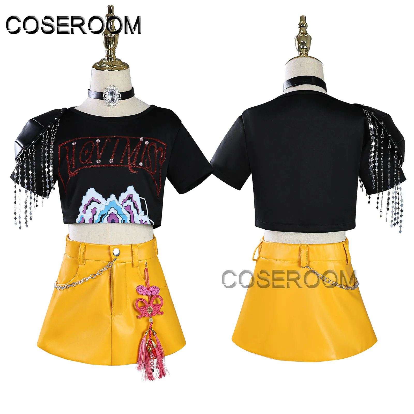 أطفال الأطفال HHUNTR KKPOPP DDemonn HHunterss MMurra تأثيري حلي هالوين كوميك كون أنيمي شعر مستعار لعب الأدوار