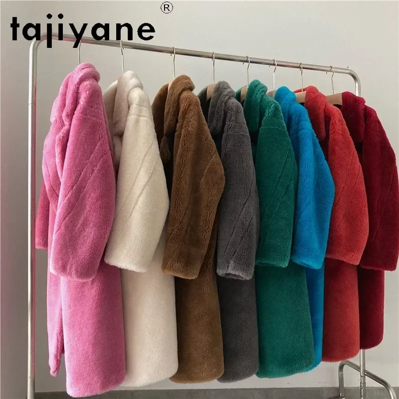 Solid Color Sheep Shearing Jacket Warm Wool Fur Coat Women Korean Fur Jackets Women Tops Casual Mid-length Fur Coats Zm944