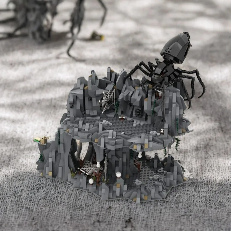 2261pcs MOC Shelob Lair Fantasy Medieval Adventure Model Building Blocks Advanced Build Pack Premium Detailed Craft DIY Toy Gift